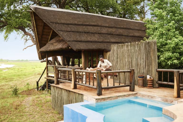 Khwai River Lodge boasts suites with heated plunge pools