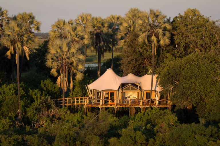 Aerial view of Kwetsani luxury camp