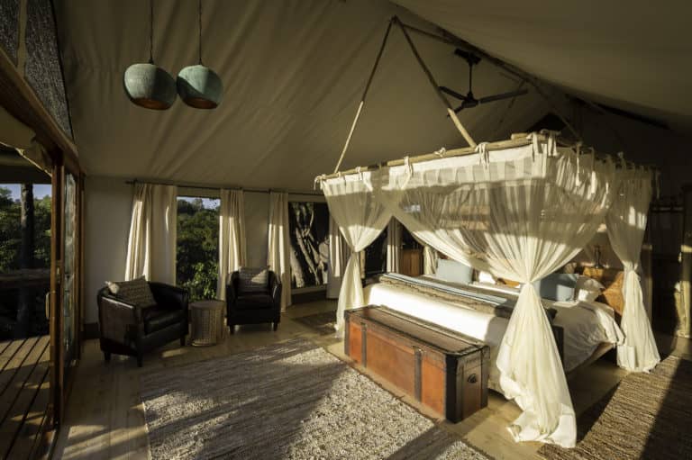 Sunlit room suite at Little Tubu Camp