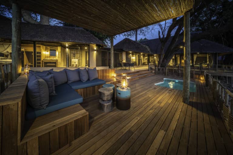 Each Kings Pool suite enjoys its own private deck and plunge pool