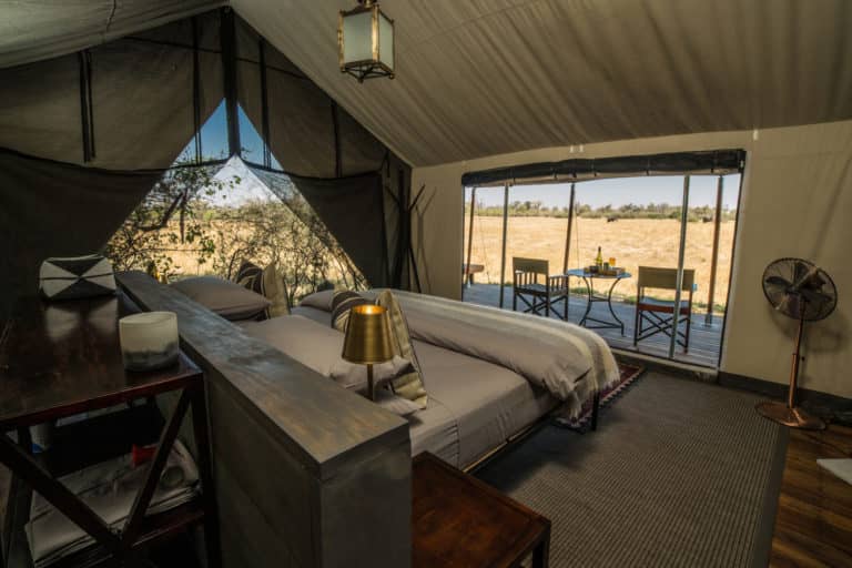 Machaba Camp's tastefully decorated guest tents