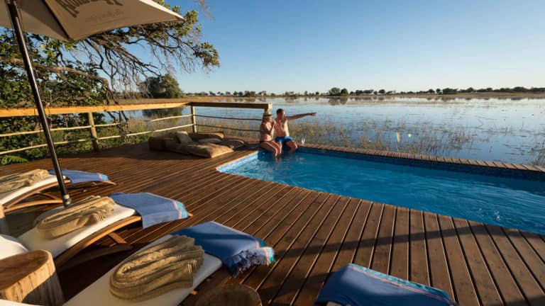 Pelo Camp has a gorgeous swimming pool with spectacular panoramic views