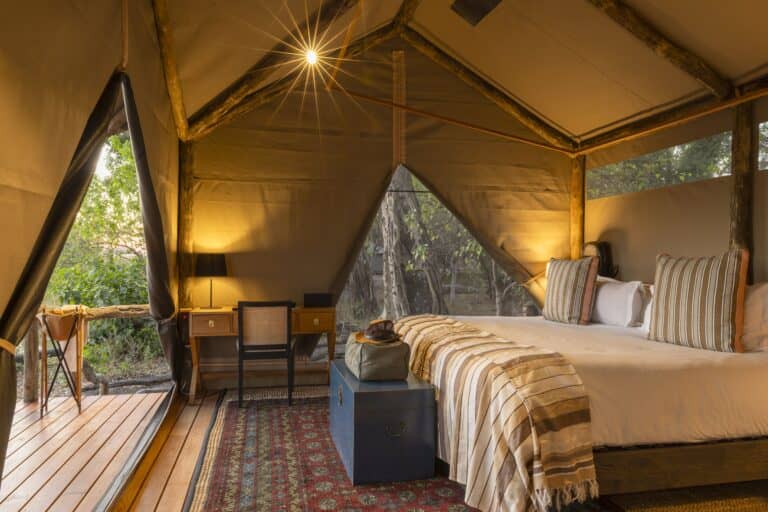 The rooms have all the basic comforts to ensure a relaxing stay in the wilderness