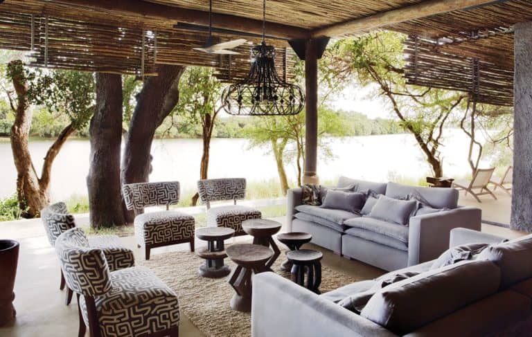 The idyllic lounge is perfect for guests to relax at Matetsi
