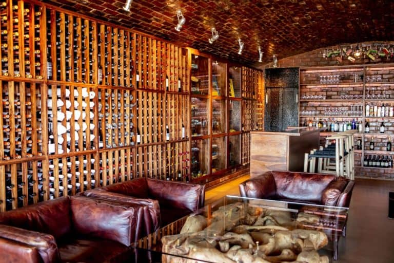 Matetsi's incredible wine cellar boasts some excellent South African wines
