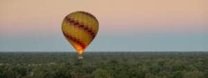 Hot Air Ballooning at sunrise in Botswana