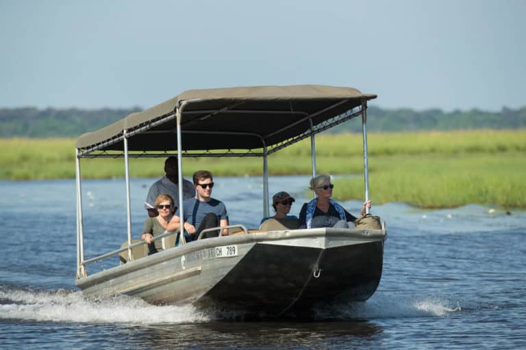 All day Chobe River cruises are offered courtesy of Muchenje Lodge