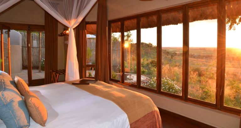 Ngoma Safari Lodge room window view