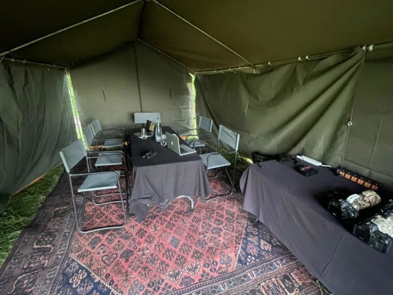 Pangolin Photo Camp_Editing Tent