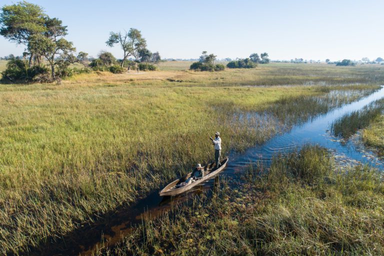 Explore the Okavango the traditional way, by Mokoro, at Kala Camp