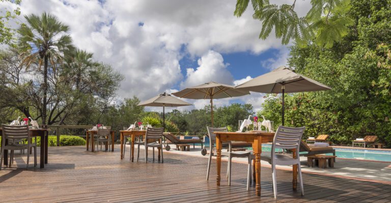 Sedia Hotel Maun pool and restaurant